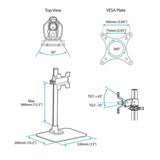 Screen Table Support Startech ARMPIVSTND-2