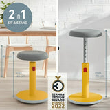 Ergonomic Stool Leitz Ergo Cosy Active Yellow Plastic-10
