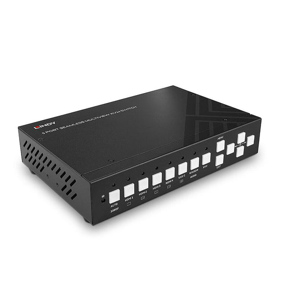 KVM Lindy 5-Port Seamless Multiview Switch-0