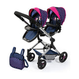 Doll Stroller Reig Blue Twinned-8
