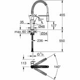 Mixer Tap Grohe Professional 30361000-1