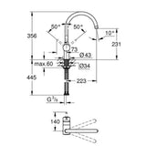 Mixer Tap Grohe 32917AL0-1