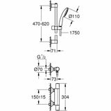 Shower Column Grohe Precision Start Plastic-2