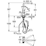 Mixer Tap Grohe 30590KF0 Metal 1 Piece-1