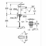 Mixer Tap Grohe Start M Matte back Metal-1