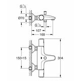 Two-handle Faucet Grohe Brass-1