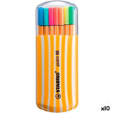 Set of Felt Tip Pens Stabilo POINT 88 Multicolour 20 Pieces (10 Units)-0