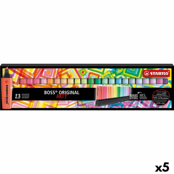 Fluorescent Marker Set Stabilo Boss Arty Multicolour (5 Units)-0