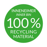 Waste bin Hailo Multi-Box duo L White Grey Cream Steel Plastic 2 drawers 14 L Integrable (2 Units)-1