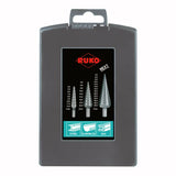 Spool set RUKO 101326RO Steel High speed steel (HSS) Step drill bit 3 Pieces-5