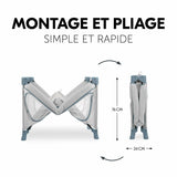 Baby Crib Hauck Blue-9