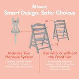 Highchair Hauck Grey-4