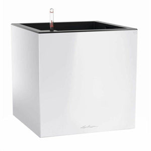 Self-watering flowerpot Lechuza White 40 x 40 x 76 cm-0