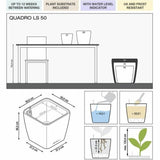 Plant pot Lechuza Ø 50 cm Plastic Rectangular-4