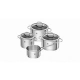 Pan Zwilling 66220-003-0 Steel Stainless steel Aluminium Ø 16 cm 4 Pieces (4 Units)-0