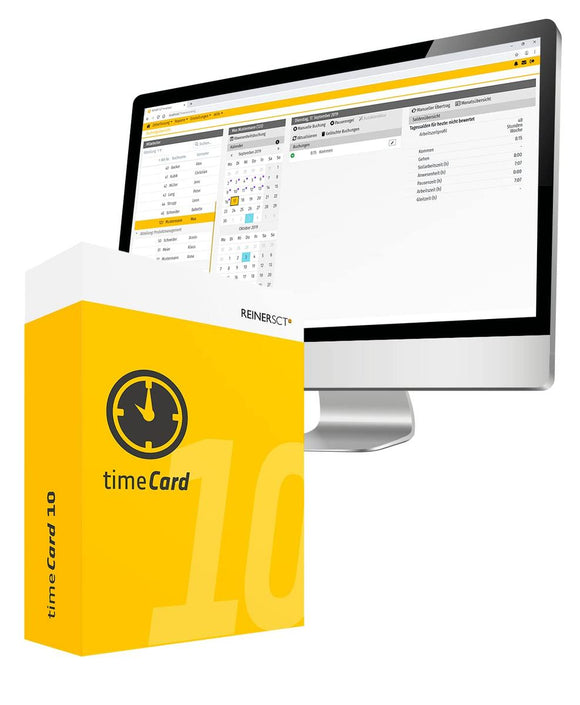 REINER SCT timeCard Time Recording Employee License - ESD - 1 License for 100 employees - 1 year-0