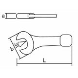 Open-end wrench KUKKO 105 mm-1