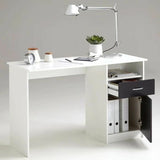 Desk FMD JACKSON  White Black 123 x 76,5 x 50 cm Wood-3