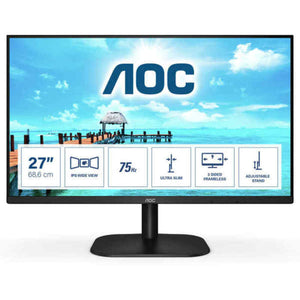 Monitor AOC 27B2H 27" LCD LED IPS Flicker free 75 Hz-0