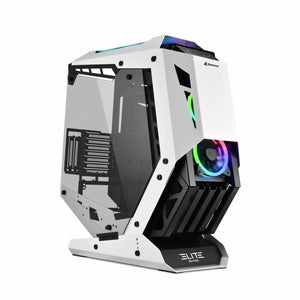 ATX Semi-tower Box Sharkoon ELITE SHARK CA700 LED RGB Black/White White-0