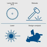 Mitre saw Scheppach HM210L 1500 W-1