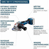 Angle grinder BOSCH GWS 18V-11 1100 W-6