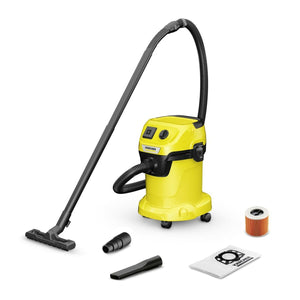 Extractor Kärcher WD 3 P V-17/4/20 Yellow Black 1000 W-0