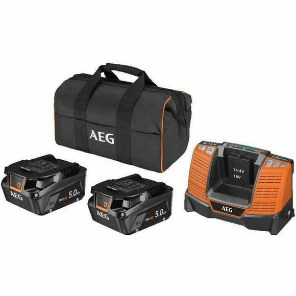 Charger and rechargeable battery set AEG Powertools Pro Lithium SetL1850SHD 18 V 5 Ah-0