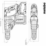 Perforating hammer Metabo KH 18 LTX BL 28 Q-1