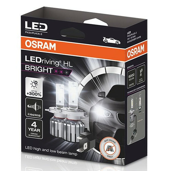 Car Bulb Osram LEDriving HL Bright 15 W H4 12 V 6000 K-0