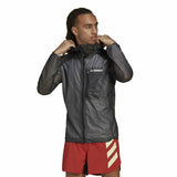 Men's Sports Jacket Adidas Agr Rain J Black-5