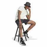 Men’s Short Sleeve T-Shirt Adidas Molded Linear White Natural-4