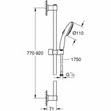 Shower Column Grohe Vitalio Start 110 Silicone-2