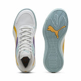 Basketball Shoes for Adults Puma Court Pro White Yellow-5