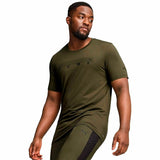 Short-sleeve Sports T-shirt Puma Energy Cloudspun Graphic Golden-3