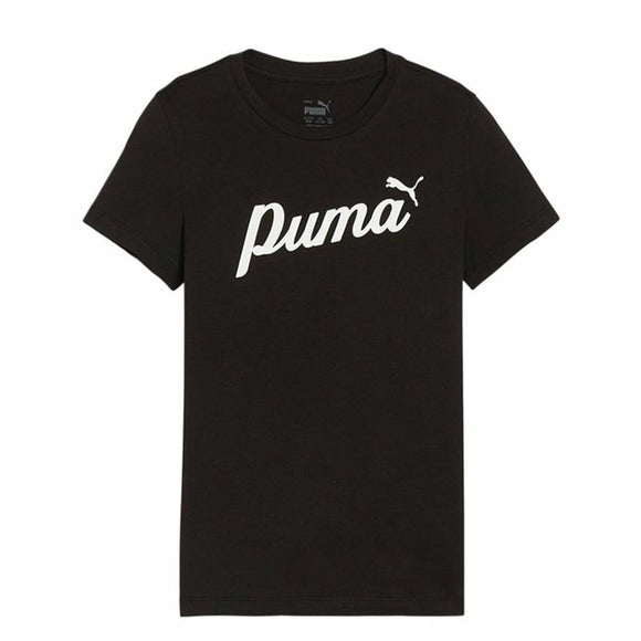 Child's Short Sleeve T-Shirt Puma Essentials + Script-0