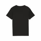 Child's Short Sleeve T-Shirt Puma Power Graphic Black-7