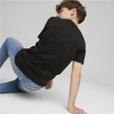 Child's Short Sleeve T-Shirt Puma Power Graphic Black-5