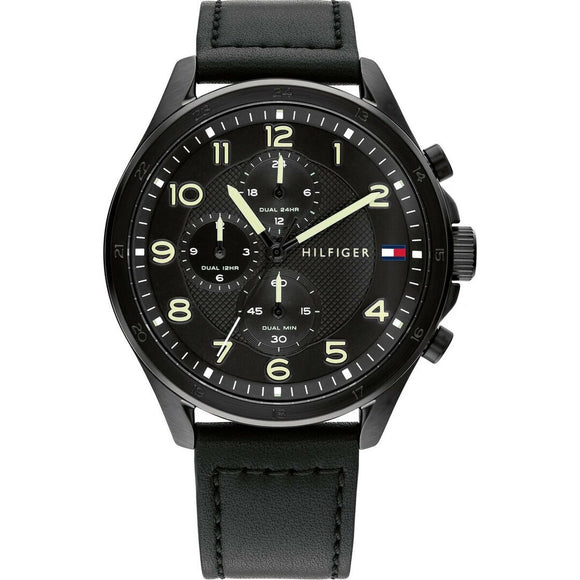 Men's Watch Tommy Hilfiger 1792004 Black (Ø 44 mm)-0
