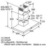 Conventional Hood BOSCH DWB96BC60 Black-3