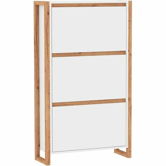 Shoe Rack White Oak 70 x 25 x 125 cm-0