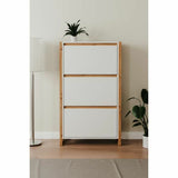 Shoe Rack White Oak 70 x 25 x 125 cm-4