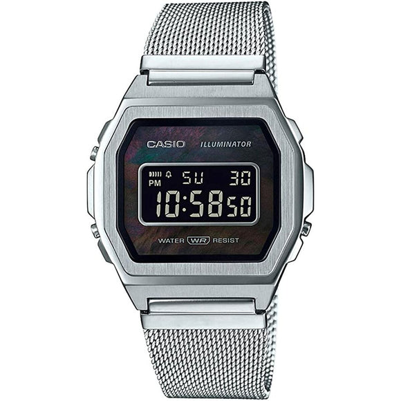 Men's Watch Casio A1000M-1BEF Black Silver-0