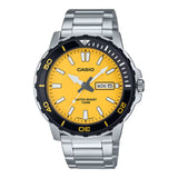 Men's Watch Casio DIVER Yellow Silver-0