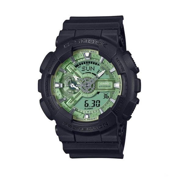 Men's Watch Casio G-Shock GA-110CD-1A3ER Black Green-0