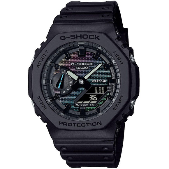 Men's Watch Casio G-Shock OAK - RAINBOW BRICK WALL SERIE Black-0