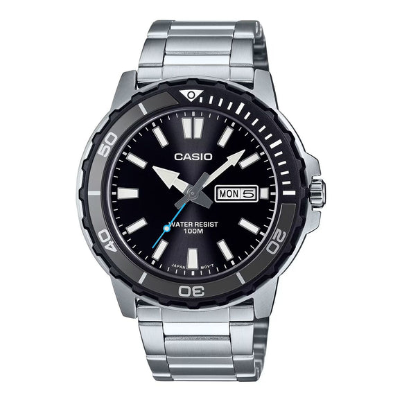 Men's Watch Casio DIVER 100M - BLACK (Ø 44,5 mm)-0
