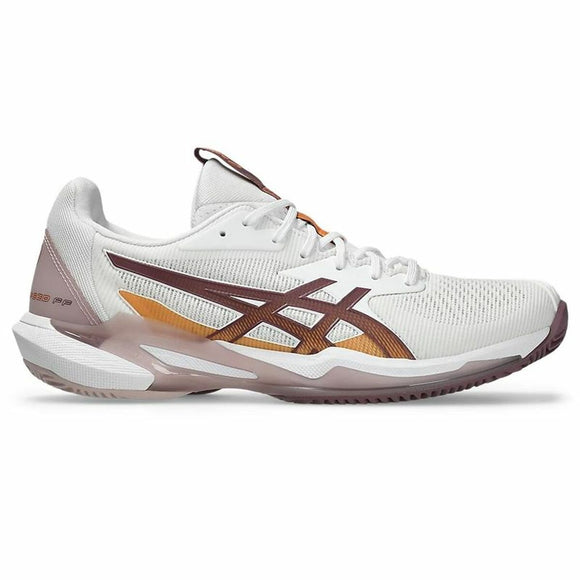 Women's Tennis Shoes Asics Solution Speed Ff 3 Clay Mujer White-0