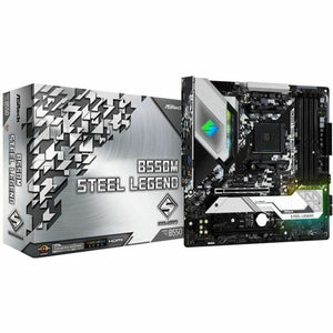 Motherboard ASRock B550M Steel Legend AMD B550 AMD AM4-0