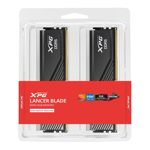 ADATA DDR5 - 48GB - 6400 - CL - 32 (2x 24 GB) dual kit, RAM (black, AX5U6400C3224G-DTLABRBK, Lancer Blade RGB, INTEL XMP, AMD EXPO)-0